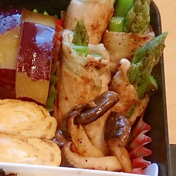 アスパラの豚ロース巻き~レモン風味~
